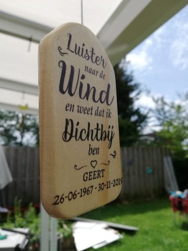 LUISTER NAAR DE WIND - GEPERSONALISEERDE WINDGONG photo review