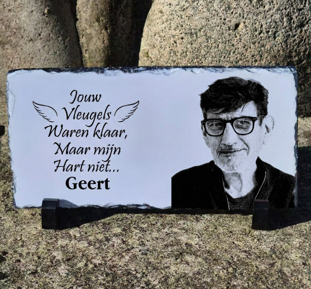 20cm Stenen Bord - Zelfde personalisatie.