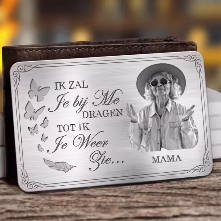 Gepersonaliseerde portemonnee kaart - Afbeelding 2