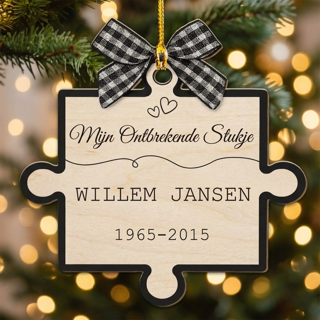 Mijn ontbrekende stukje - Houten ornament - Afbeelding 2