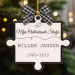 Mijn ontbrekende stukje - Houten ornament