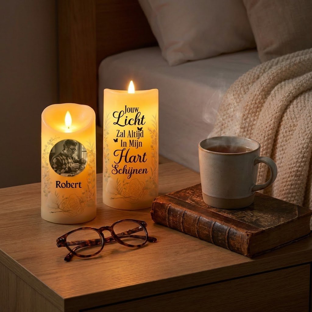 Gepersonaliseerde vlamloze LED kaars - Afbeelding 3