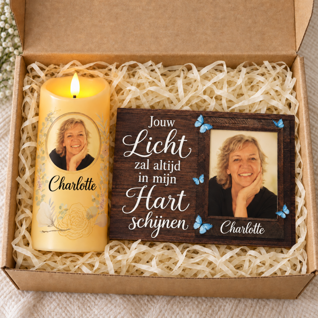 Herinneringsset met Charlotte in cadeauverpakking