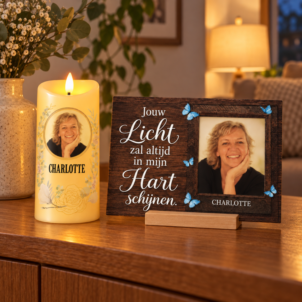 Herinneringsset met Charlotte in warm avondlicht