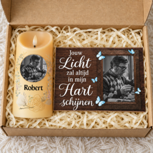Jouw licht zal altijd in mijn hart schijnen.